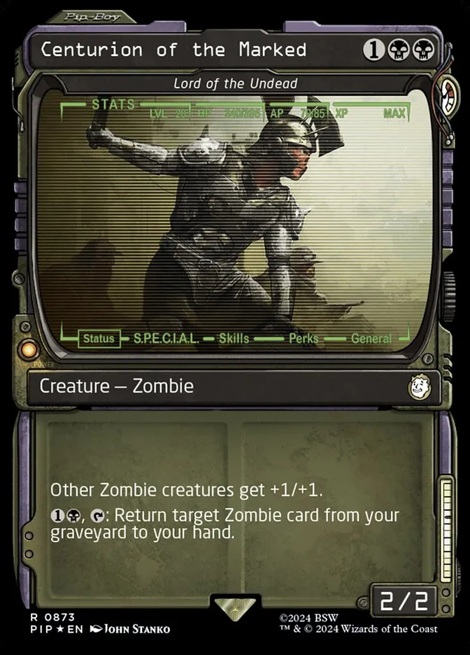 2024 Fallout Lord of the Undead #873 rare card image