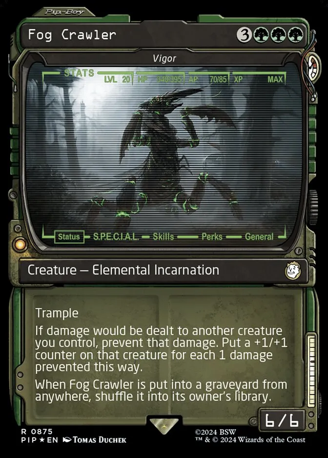 2024 Fallout Vigor rare #875 rare card image