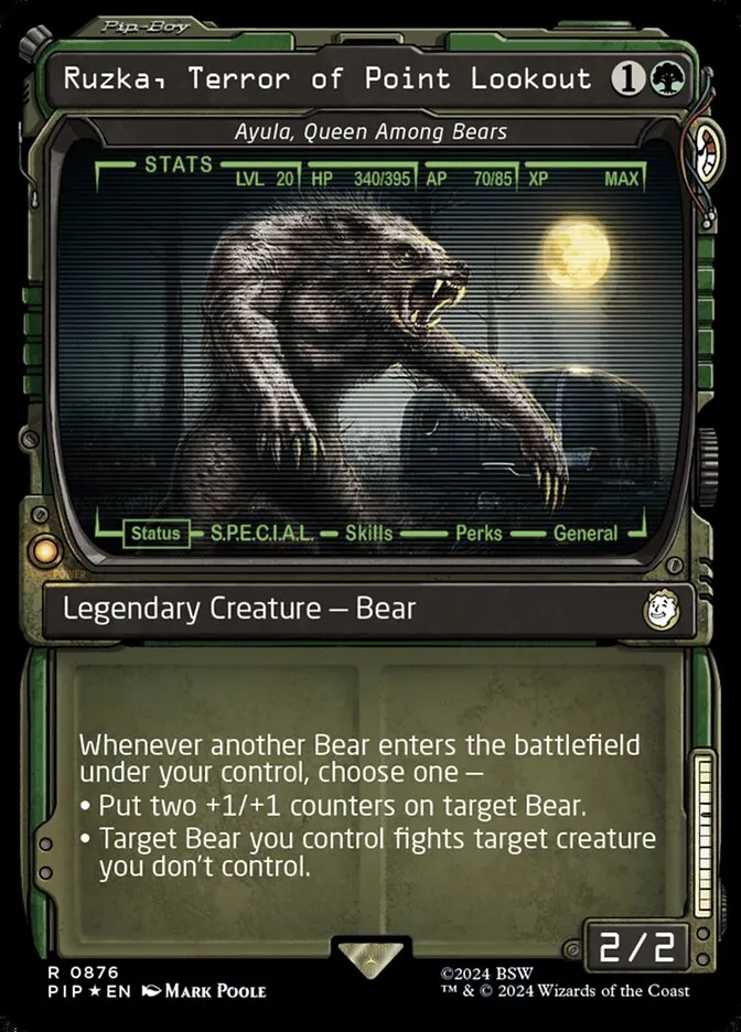 2024 Fallout Ayula, Queen Among Bears #876 rare card image