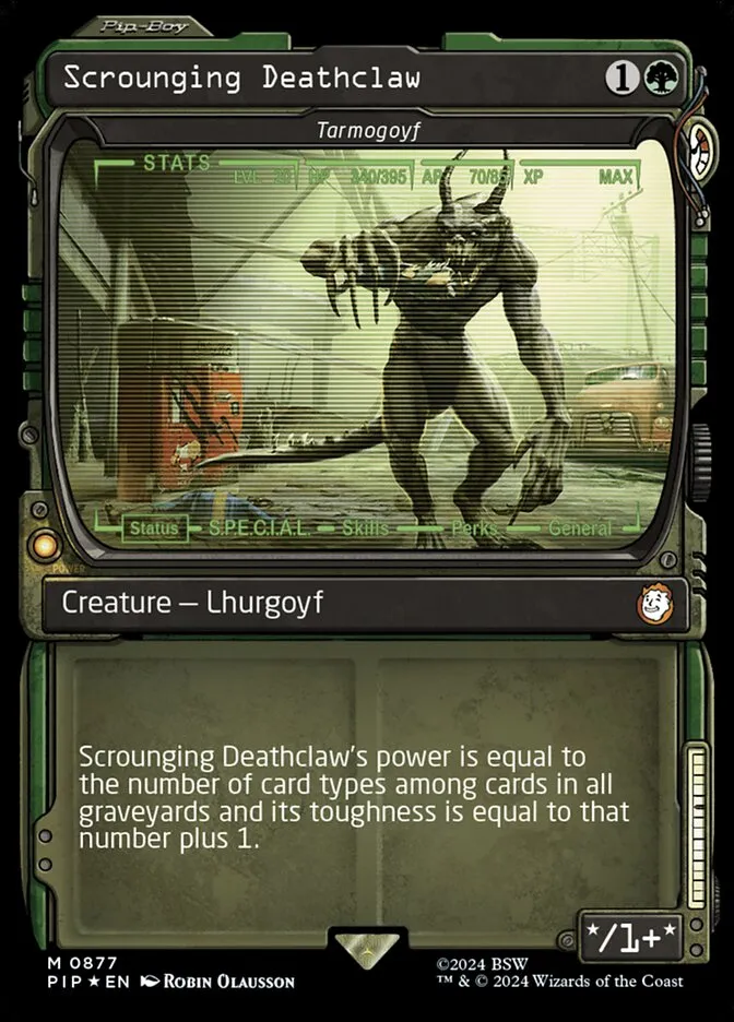 2024 Fallout Tarmogoyf mythic #877 mythic card image