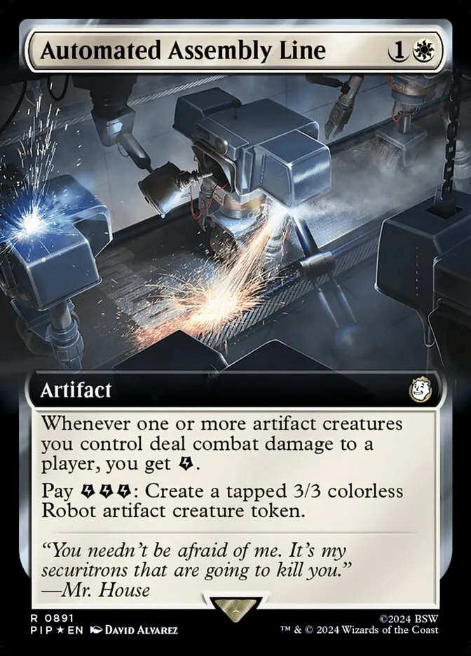 2024 Fallout Automated Assembly Line #891 rare card image