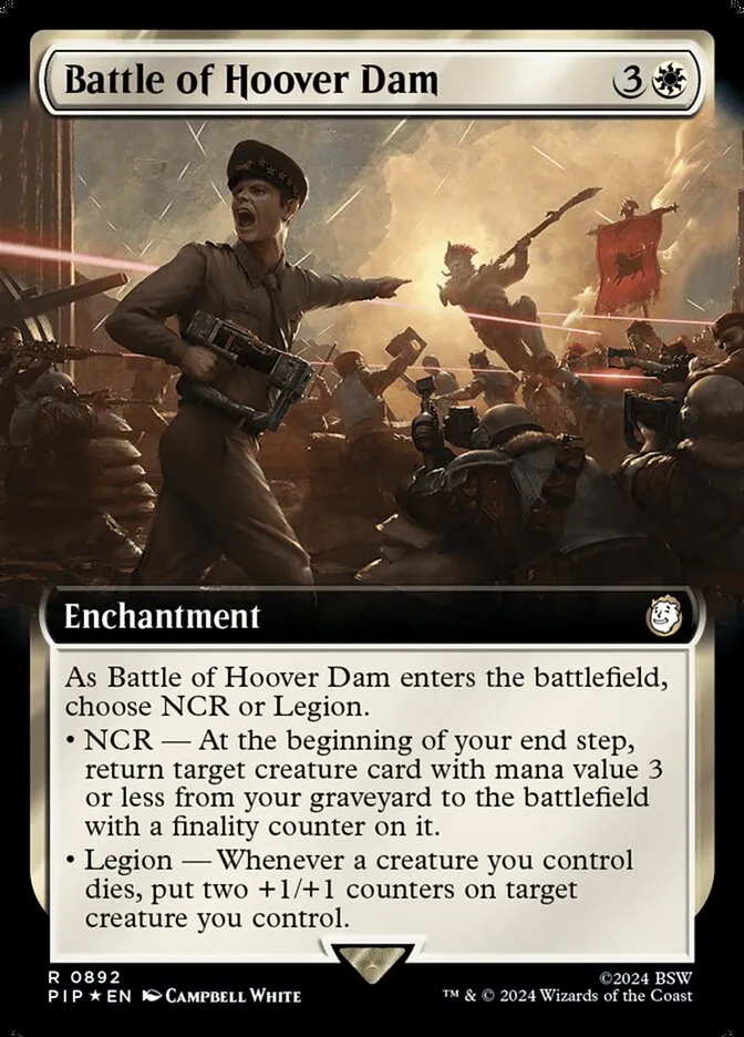 2024 Fallout Battle of Hoover Dam #892 rare card image