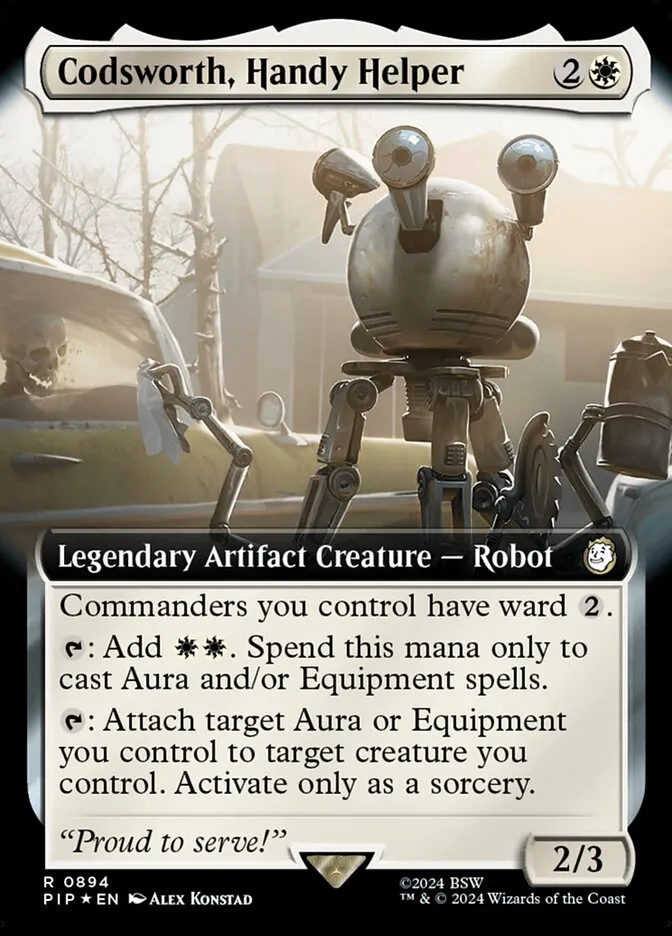 2024 Fallout Codsworth, Handy Helper rare #894 rare card image