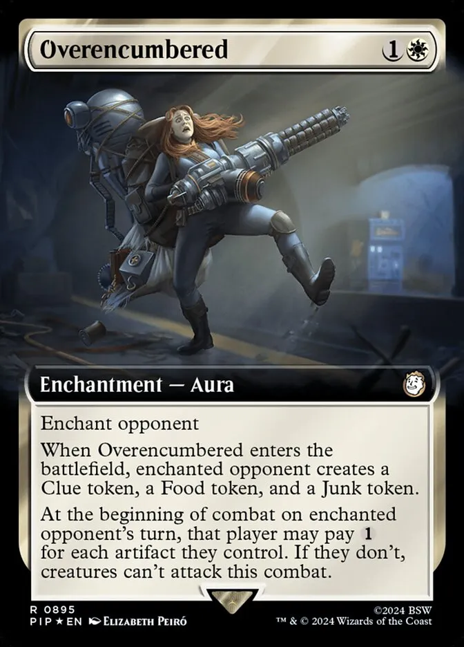 2024 Fallout Overencumbered rare #895 rare card image