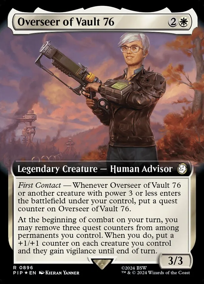 2024 Fallout Overseer of Vault 76 #896 rare card image