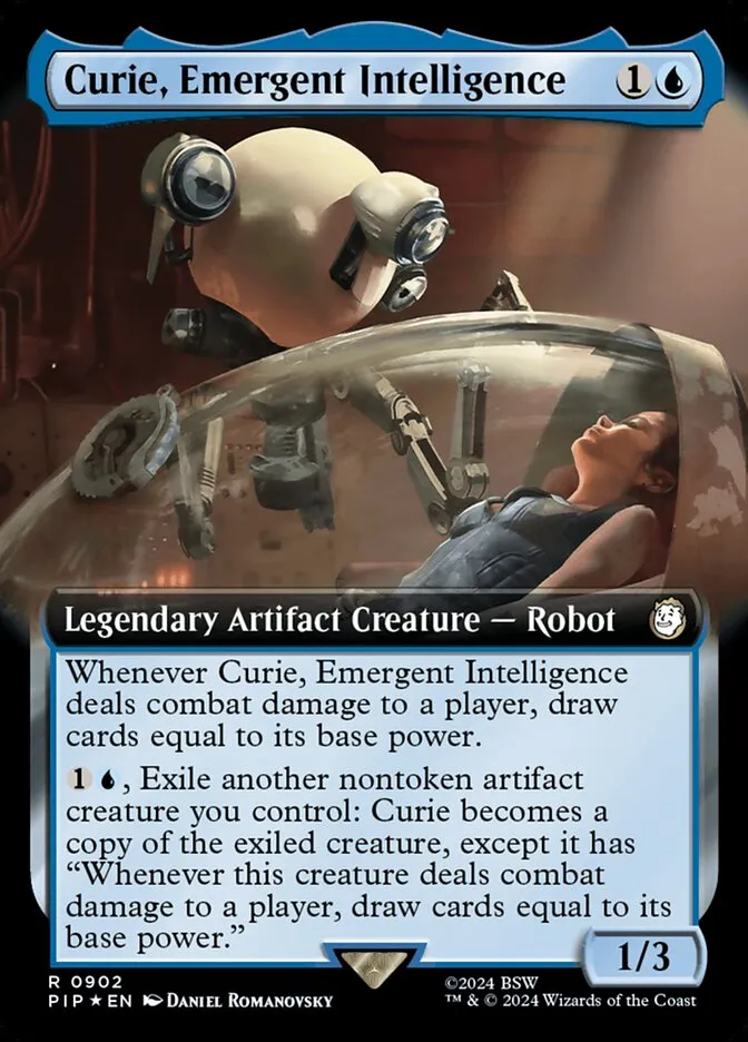 2024 Fallout Curie, Emergent Intelligence rare #902 rare card image