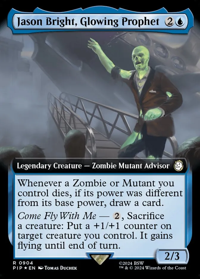 2024 Fallout Jason Bright, Glowing Prophet #904 rare card image