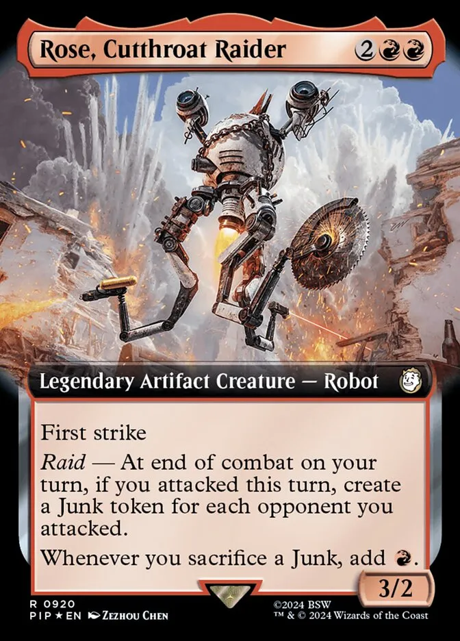 2024 Fallout Rose, Cutthroat Raider #920 rare card image