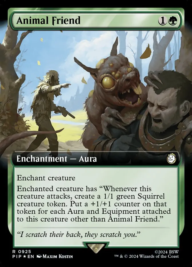 2024 Fallout Animal Friend #925 rare card image
