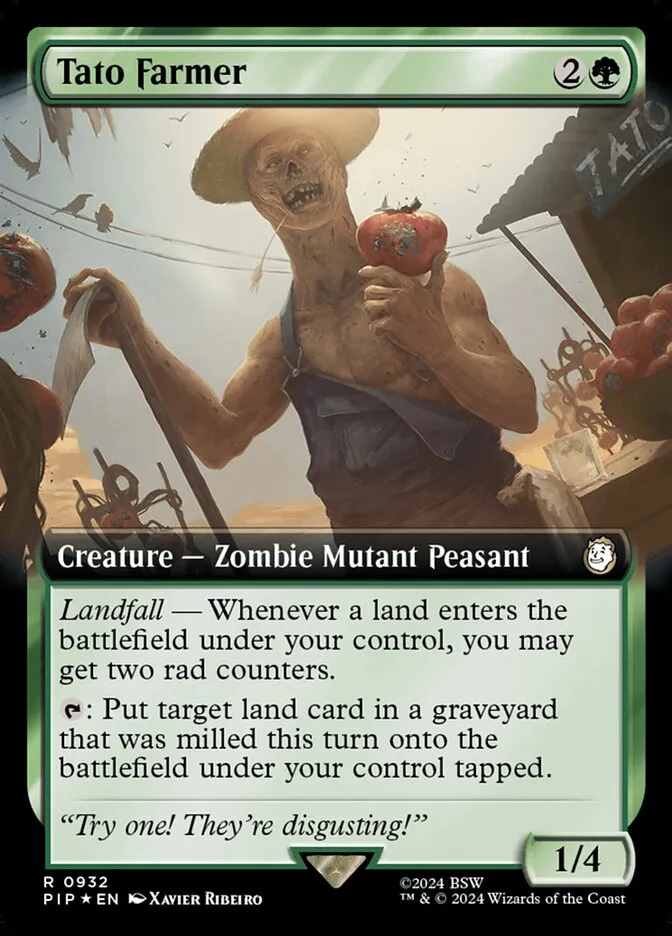 2024 Fallout Tato Farmer #932 rare card image