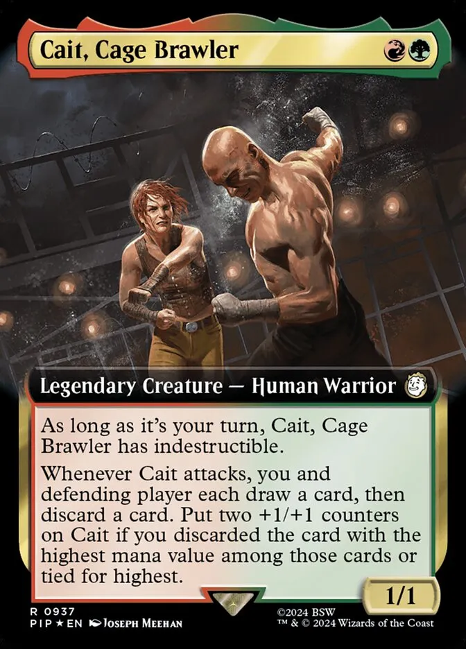 2024 Fallout Cait, Cage Brawler rare #937 rare card image