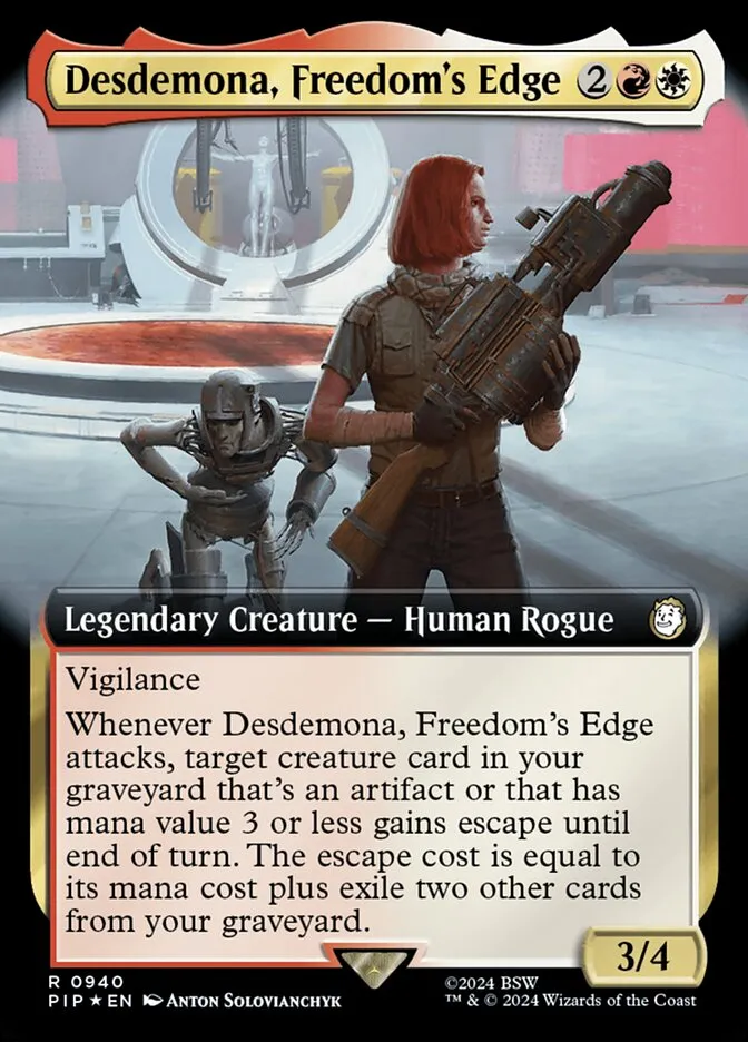 2024 Fallout Desdemona, Freedom's Edge #940 rare card image