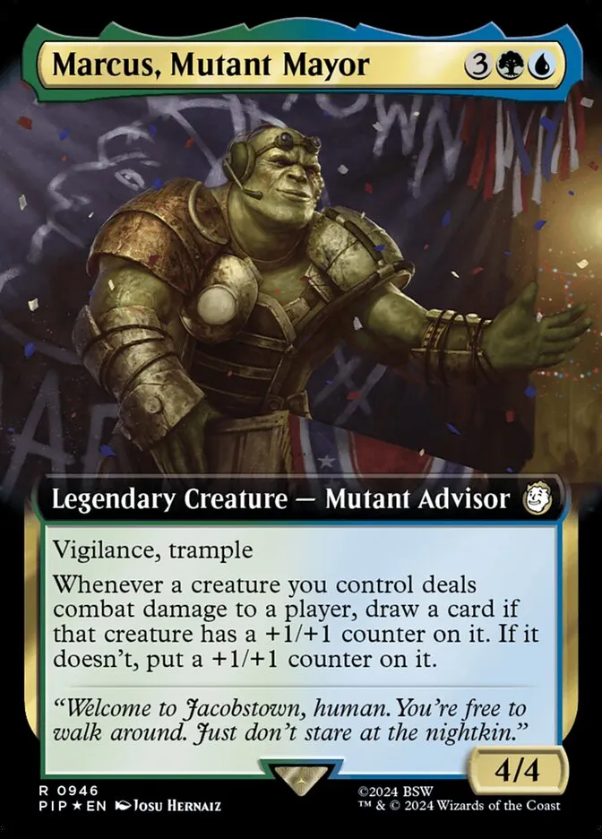 2024 Fallout Marcus, Mutant Mayor #946 rare card image