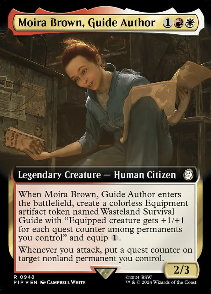 2024 Fallout Moira Brown, Guide Author rare #948 rare card image