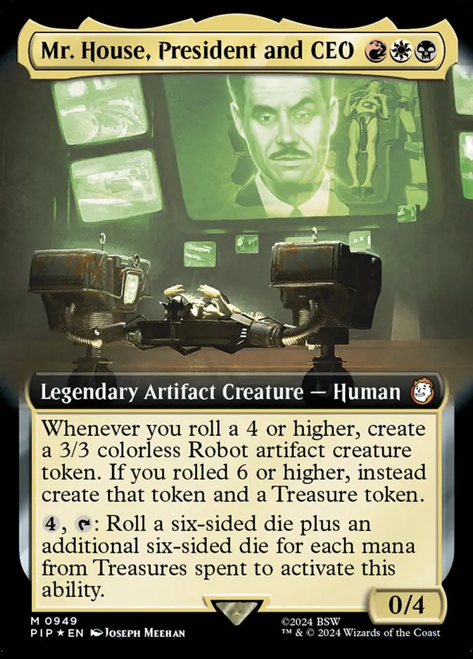 2024 Fallout Mr. House, President and CEO mythic #949 mythic card image