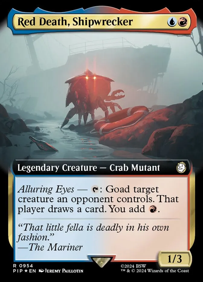 2024 Fallout Red Death, Shipwrecker #954 rare card image