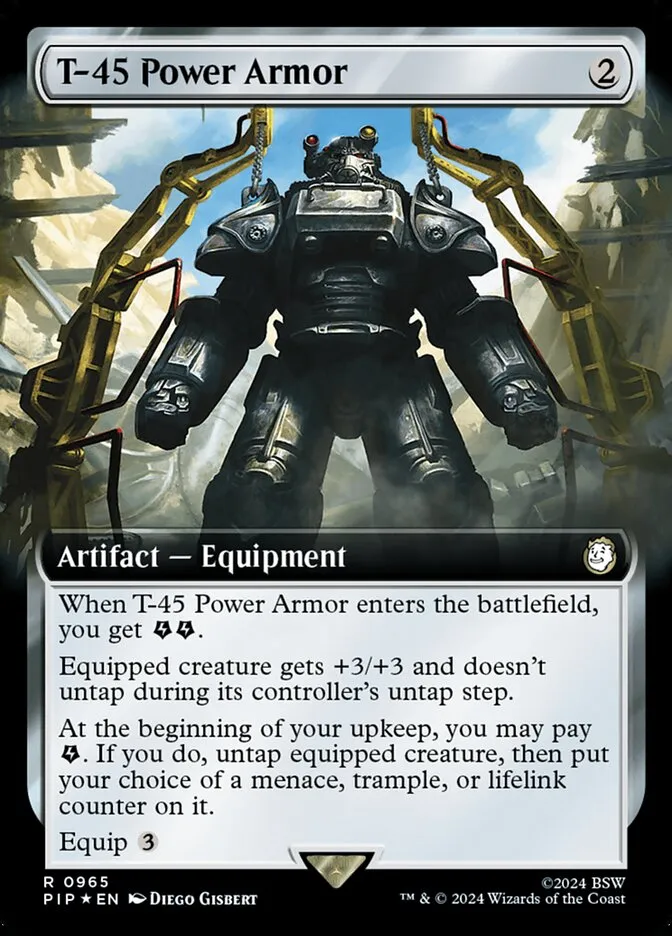 2024 Fallout T-45 Power Armor #965 rare card image