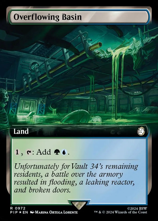 2024 Fallout Overflowing Basin rare #972 rare card image