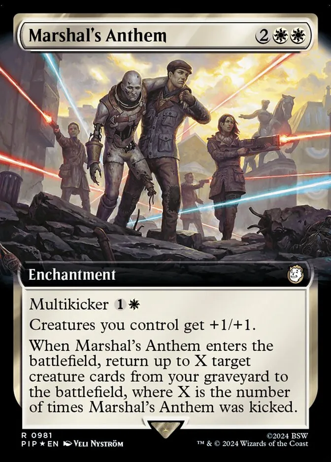 2024 Fallout Marshal's Anthem #981 rare card image
