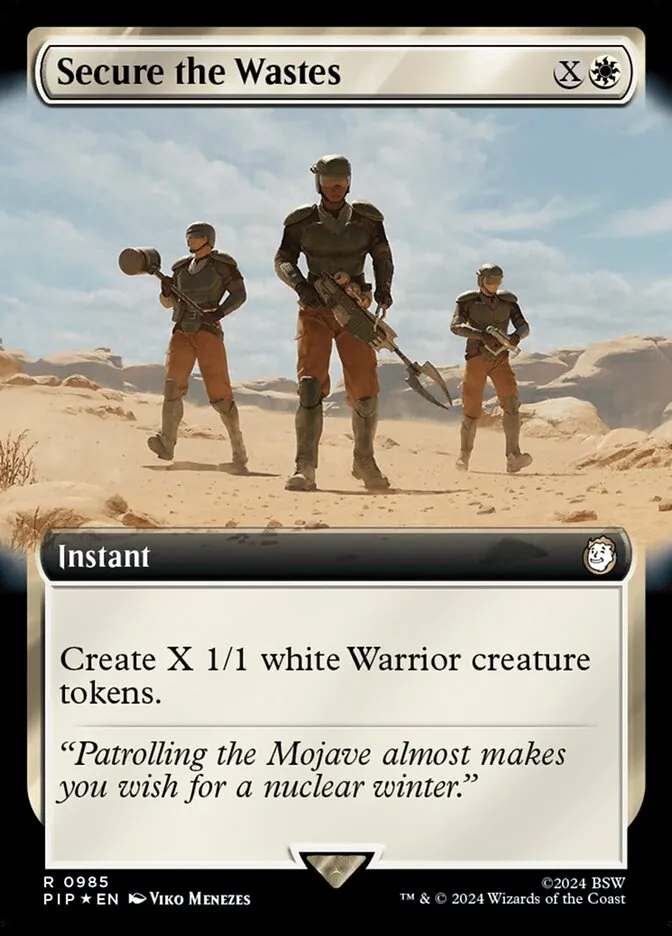 2024 Fallout Secure the Wastes rare #985 rare card image
