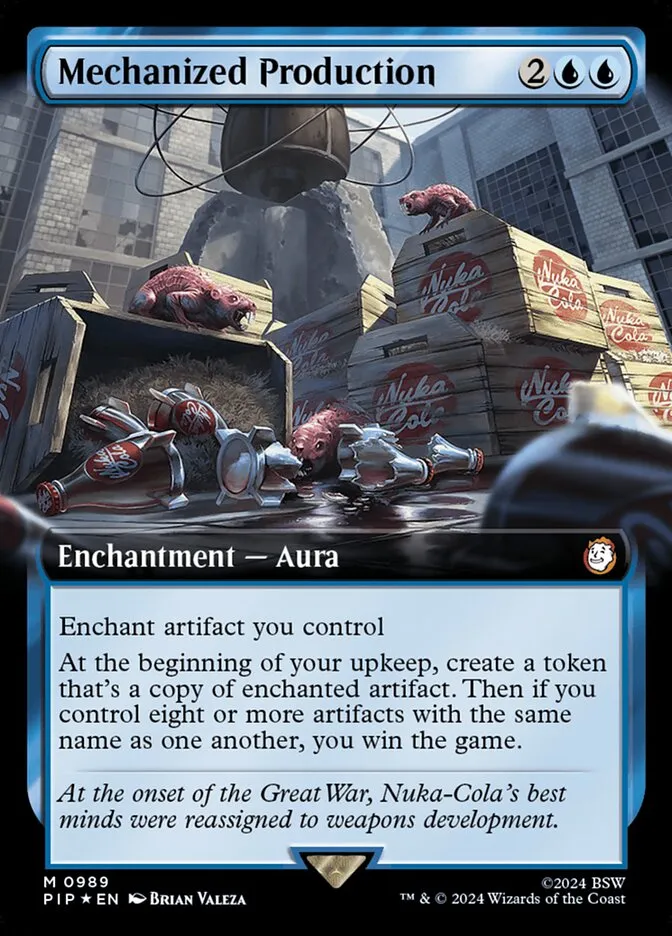 2024 Fallout Mechanized Production mythic #989 mythic card image