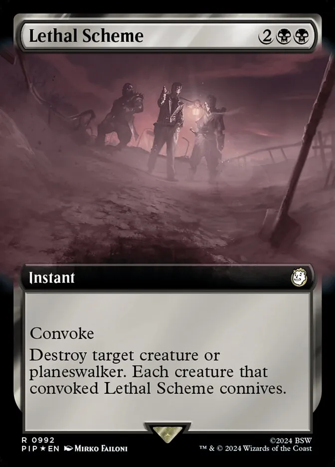 2024 Fallout Lethal Scheme rare #992 rare card image