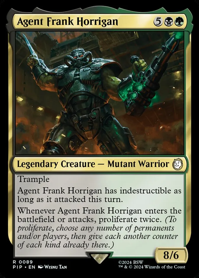 2024 Fallout Agent Frank Horrigan rare #89 rare card image