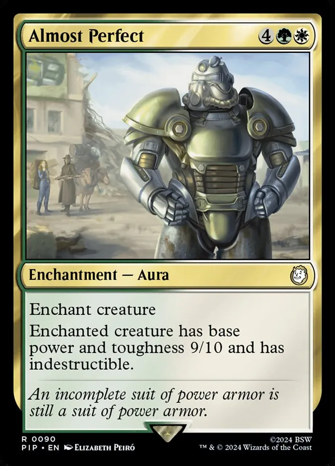 2024 Fallout Almost Perfect rare #90 rare card image