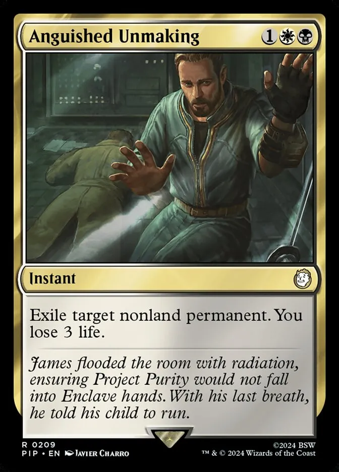 2024 Fallout Anguished Unmaking rare #209 rare card image