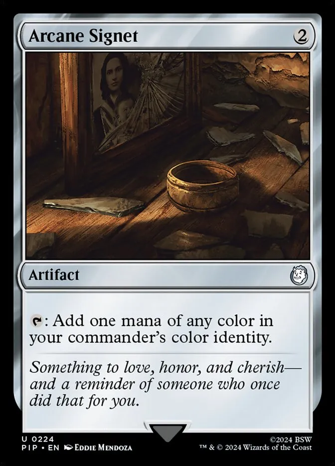 2024 Fallout Arcane Signet uncommon #224 uncommon card image
