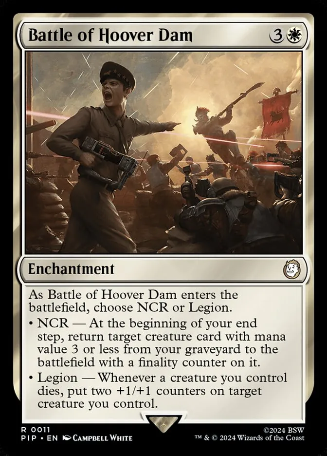 2024 Fallout Battle of Hoover Dam [Foil] rare #11 rare card image