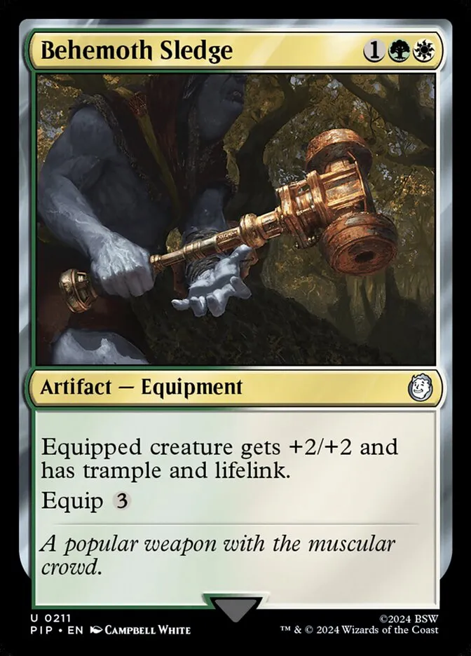 2024 Fallout Behemoth Sledge uncommon #211 uncommon card image
