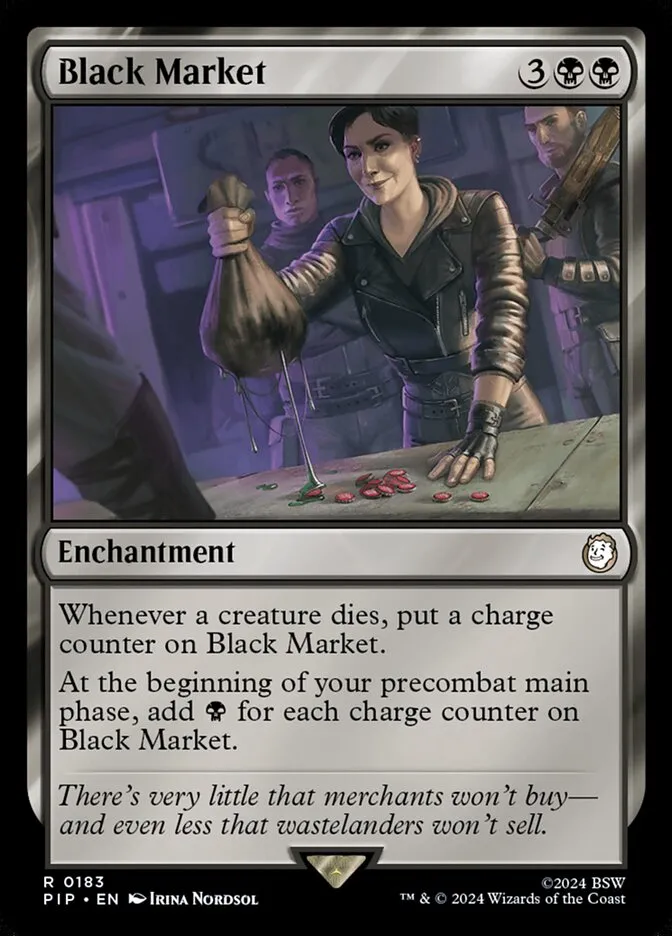 2024 Fallout Black Market #183 rare card image