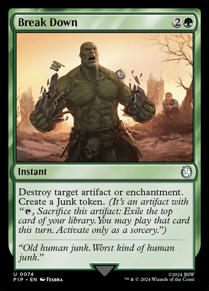 2024 Fallout Break Down uncommon #74 uncommon card image