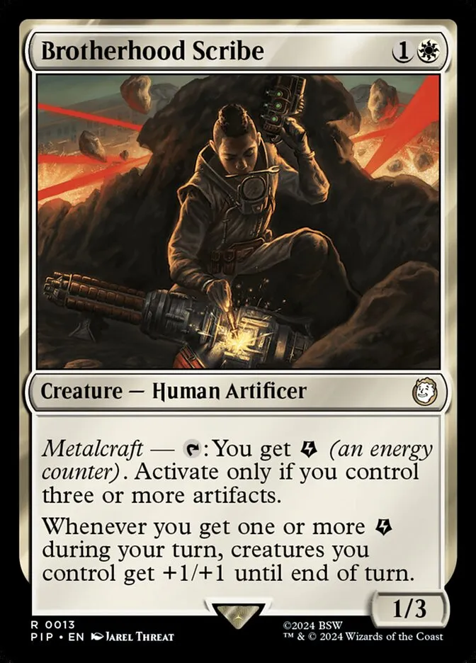 2024 Fallout Brotherhood Scribe [Foil] rare #13 rare card image