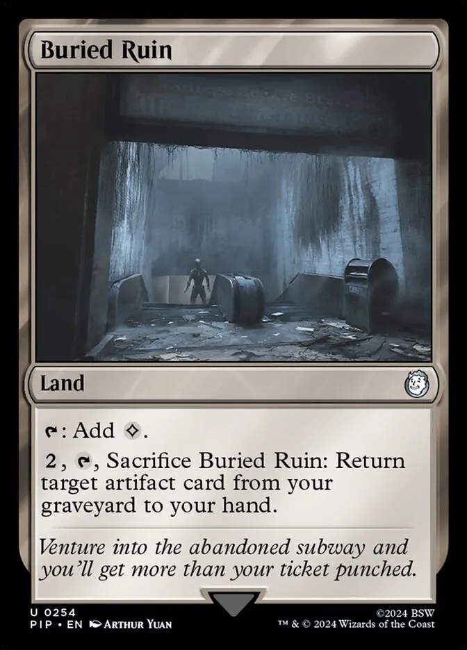 2024 Fallout Buried Ruin uncommon #254 uncommon card image