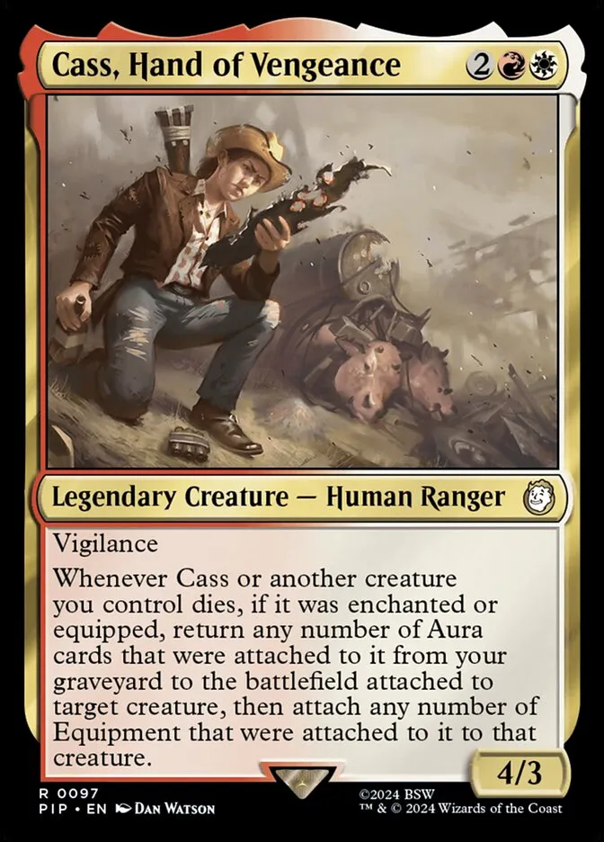 2024 Fallout Cass, Hand of Vengeance rare #97 rare card image