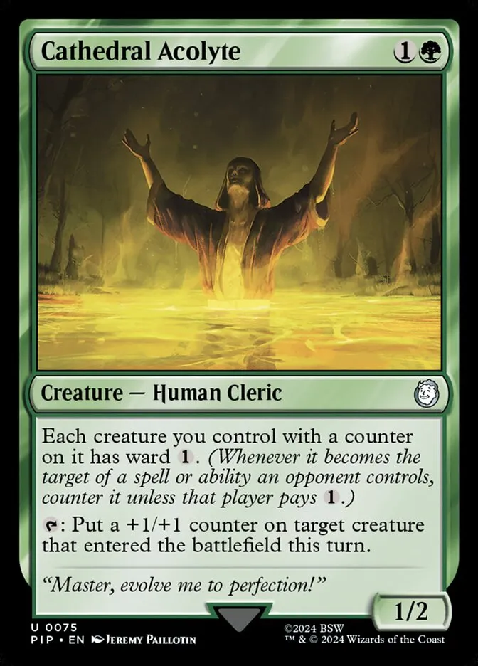 2024 Fallout Cathedral Acolyte [Foil] uncommon #75 uncommon card image
