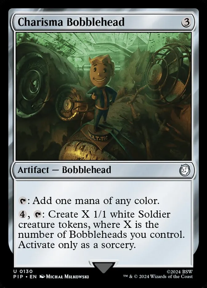 2024 Fallout Charisma Bobblehead uncommon #130 uncommon card image