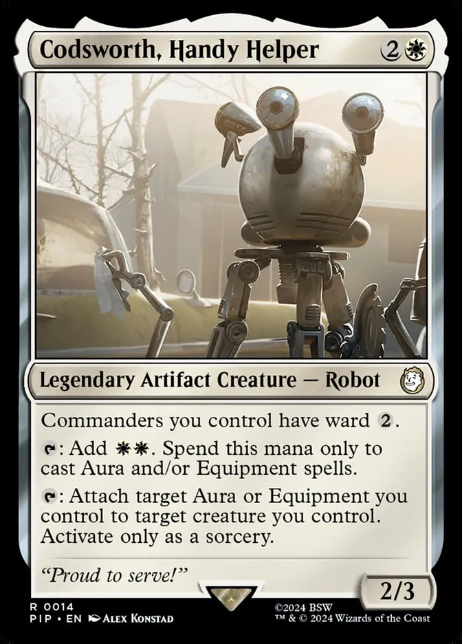 2024 Fallout Codsworth, Handy Helper rare #14 rare card image
