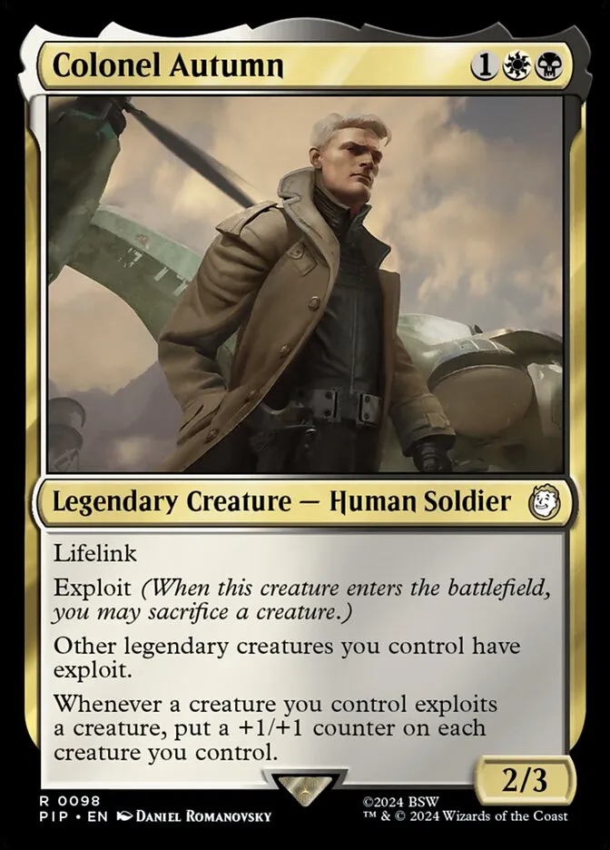 2024 Fallout Colonel Autumn rare #98 rare card image