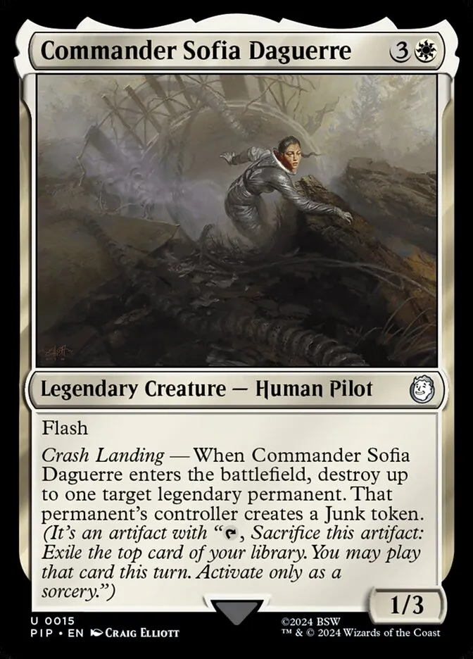 2024 Fallout Commander Sofia Daguerre uncommon #15 uncommon card image