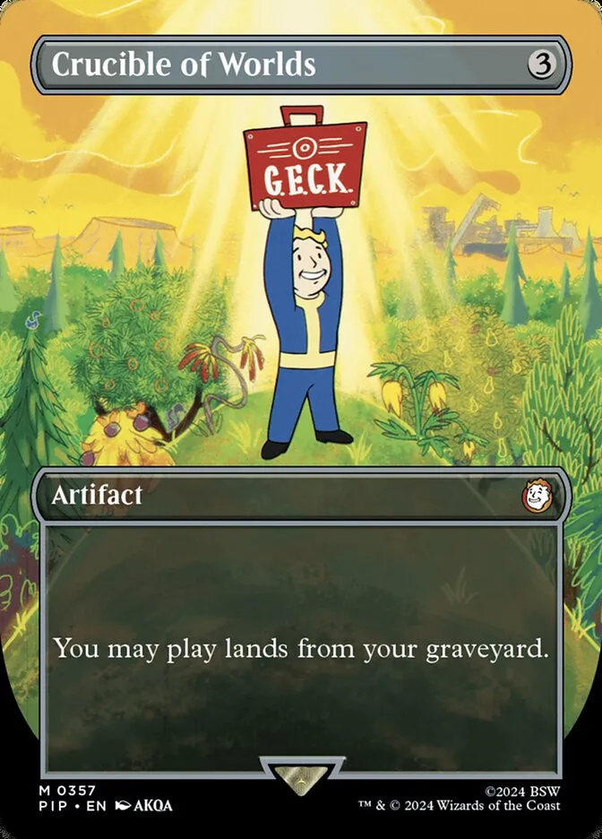 2024 Fallout Crucible of Worlds mythic #357 mythic card image