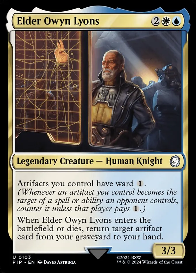 2024 Fallout Elder Owyn Lyons [Foil] uncommon #103 uncommon card image