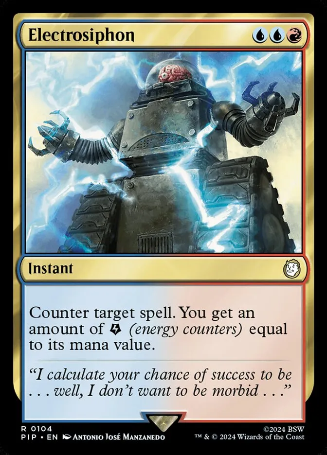 2024 Fallout Electrosiphon rare #104 rare card image