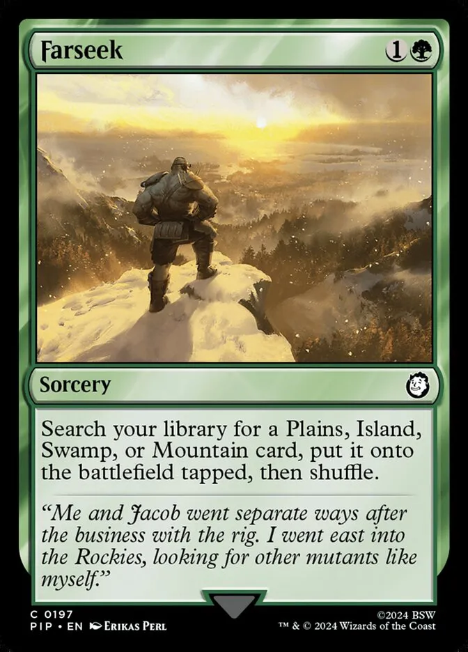 2024 Fallout Farseek common #197 common card image