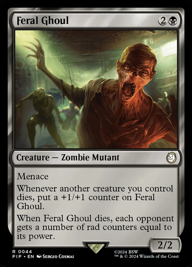 2024 Fallout Feral Ghoul [Foil] rare #44 rare card image