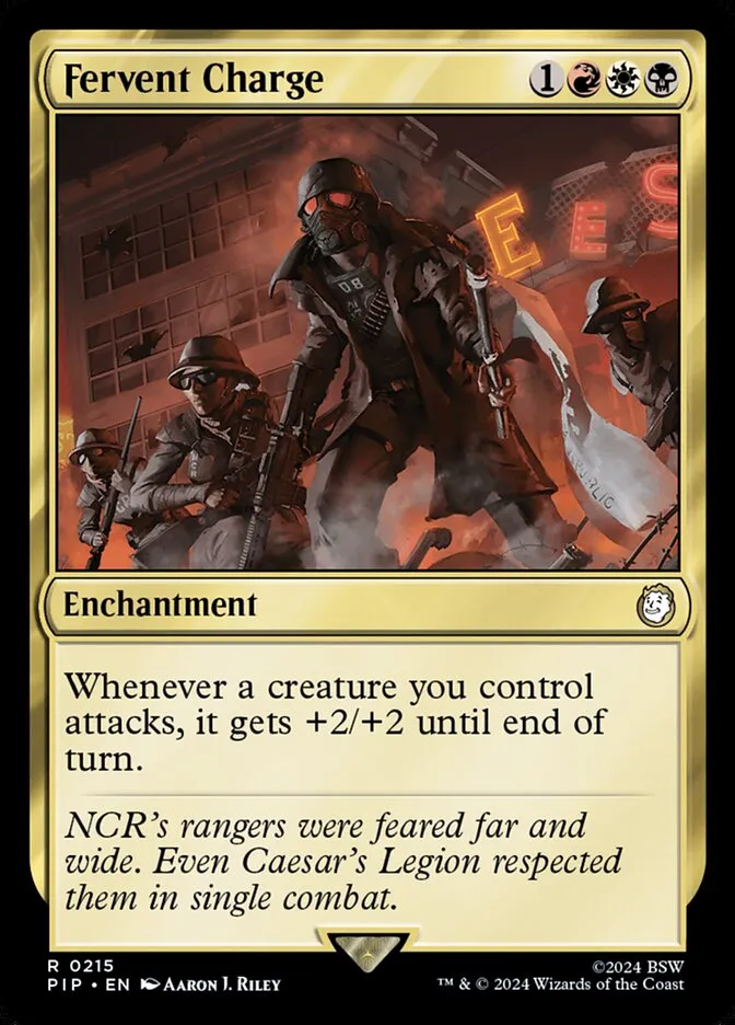 2024 Fallout Fervent Charge #215 rare card image