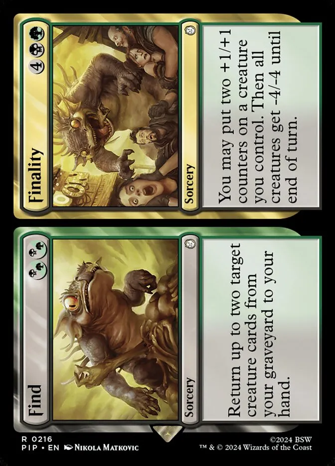2024 Fallout Find // Finality #216 rare card image