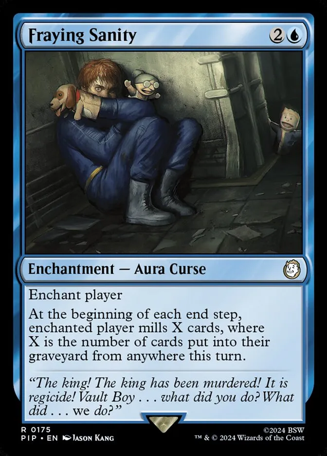 2024 Fallout Fraying Sanity [Foil] rare #175 rare card image